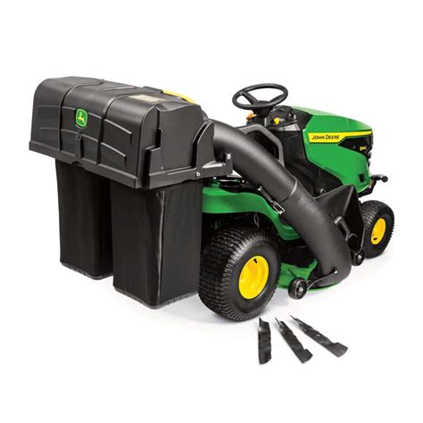 The <b>bagger</b> kit provides an efficient means of collecting grass clippings and leaves. . John deere 100 series bagger